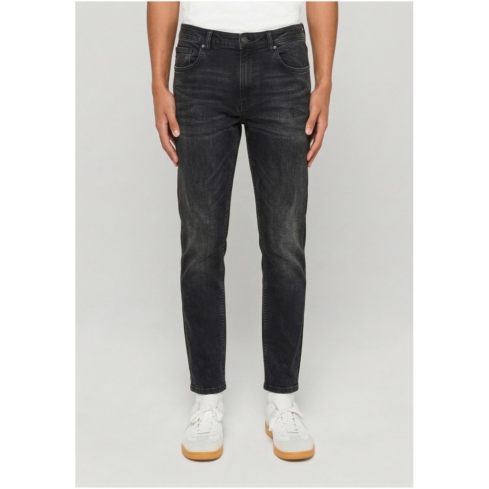 Urban Classics - Basic Slim Fit Jeans Pantalon coupe standard - Noir